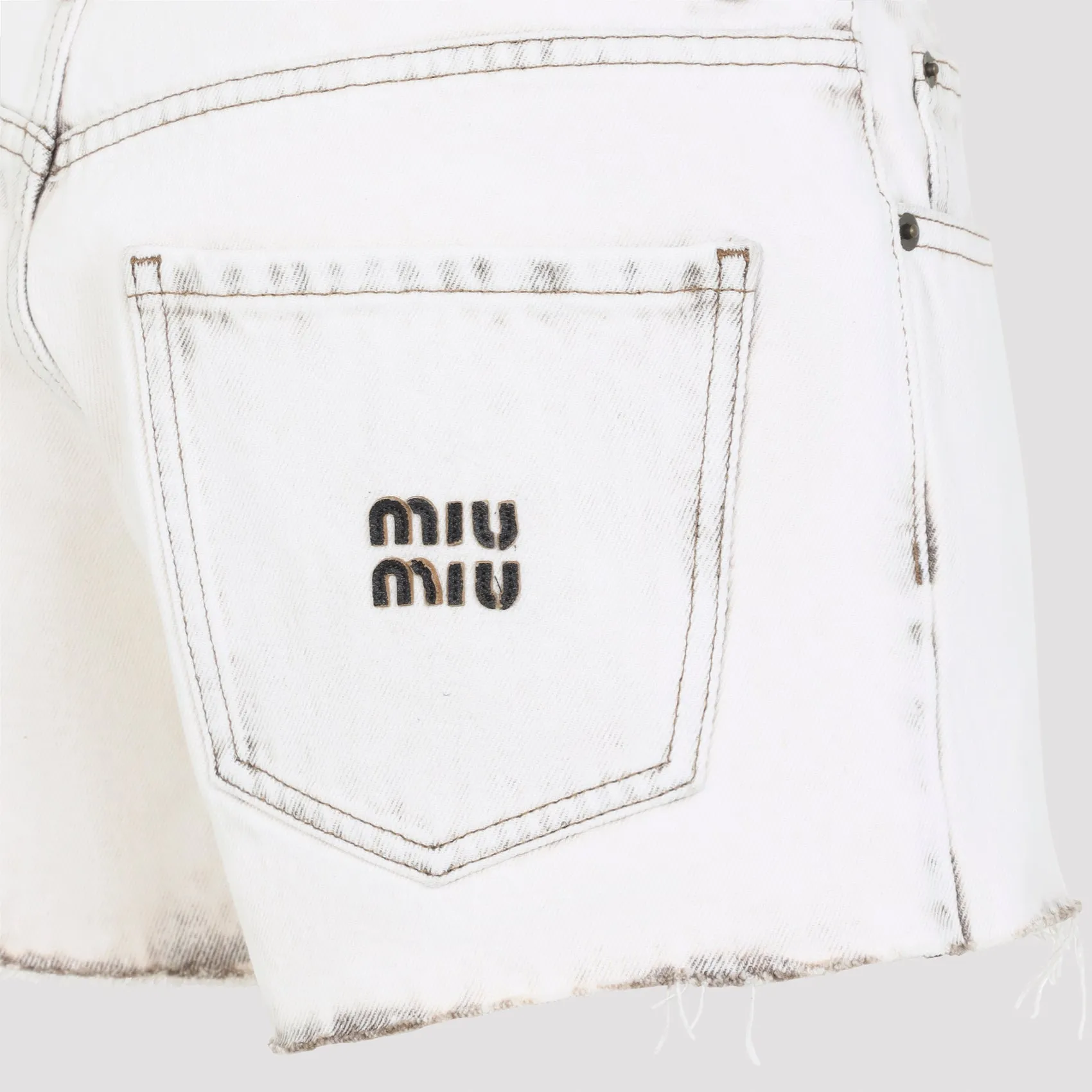 Miu Miu Denim Short sold by Lord & Taylor product image thumbnail 5