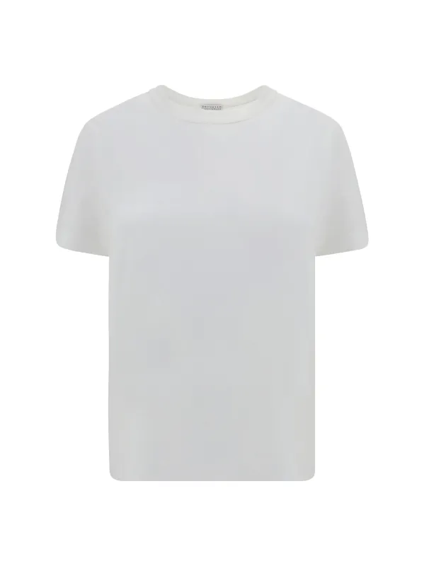 Monochrome Cotton T-Shirt made by Brunello Cucinelli