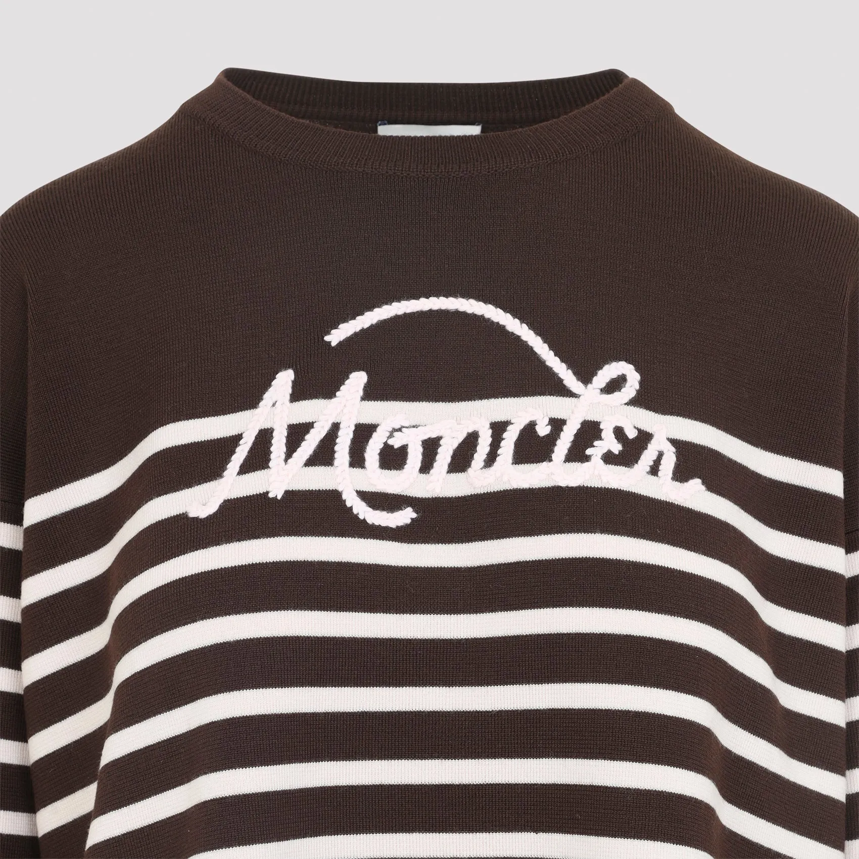 Moncler Striped Logo Knit Sweater sold by Lord & Taylor product image thumbnail 5