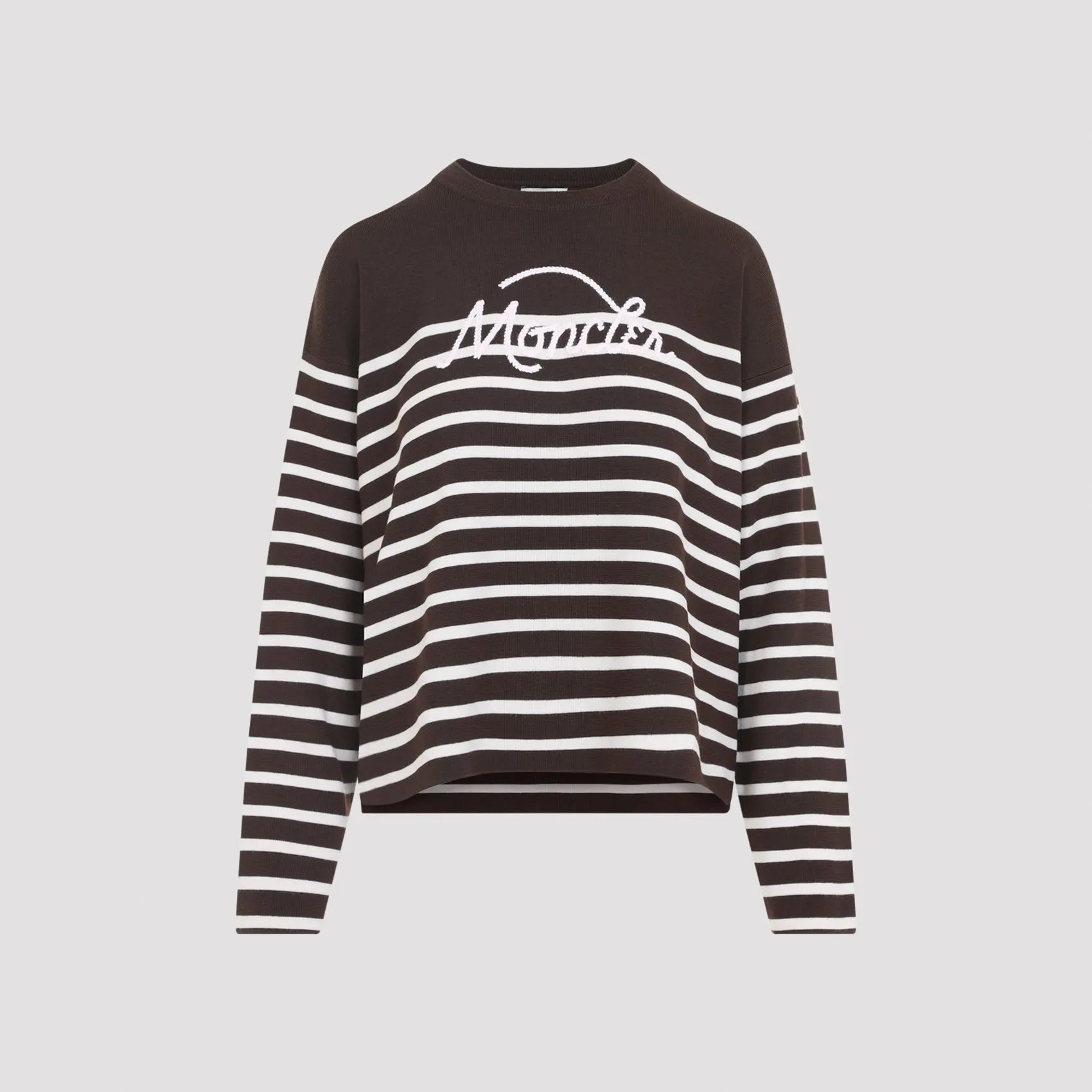 Moncler Striped Logo Knit Sweater sold by Lord & Taylor