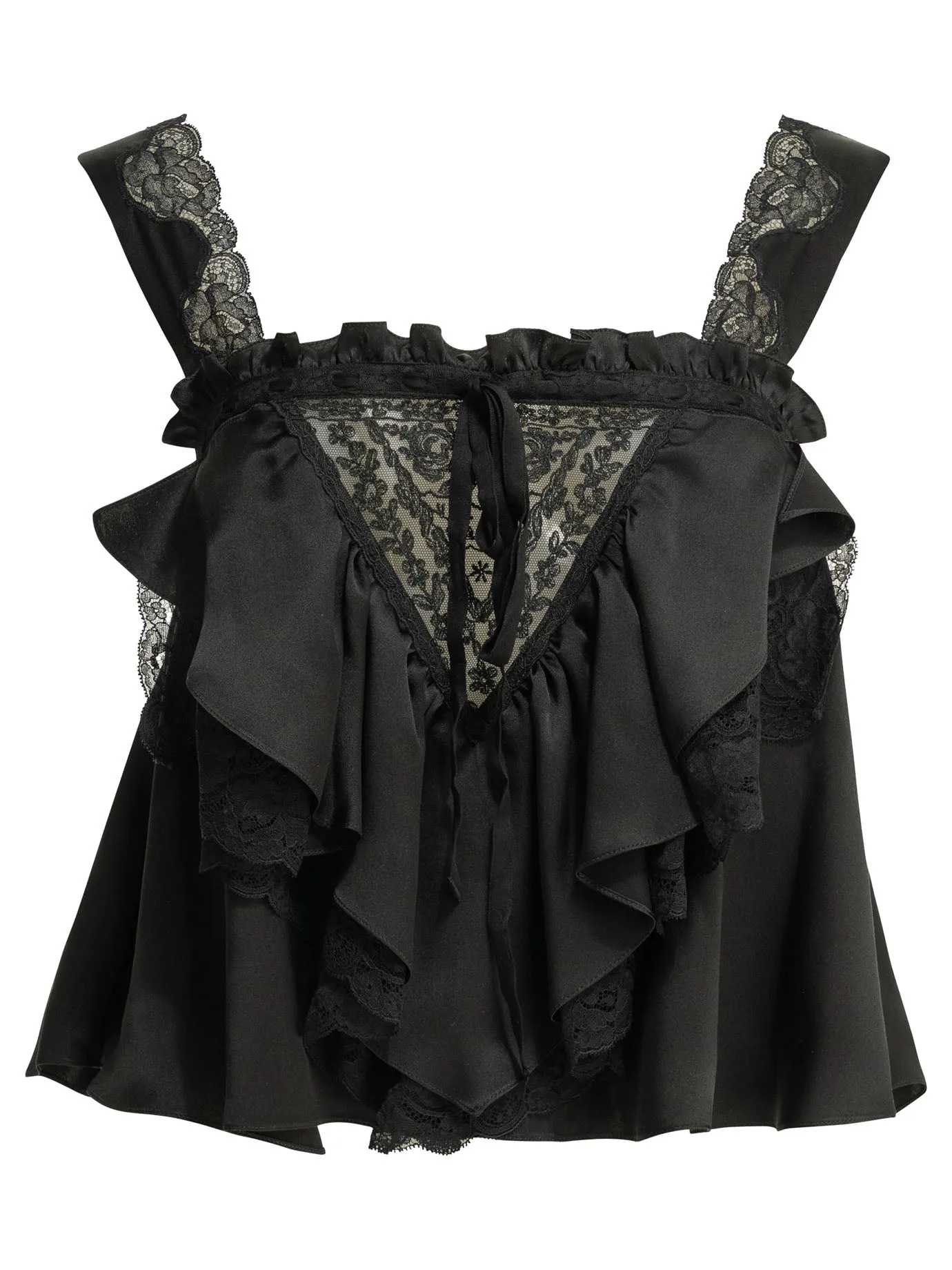 Casual top with ruffles sold by Lord & Taylor