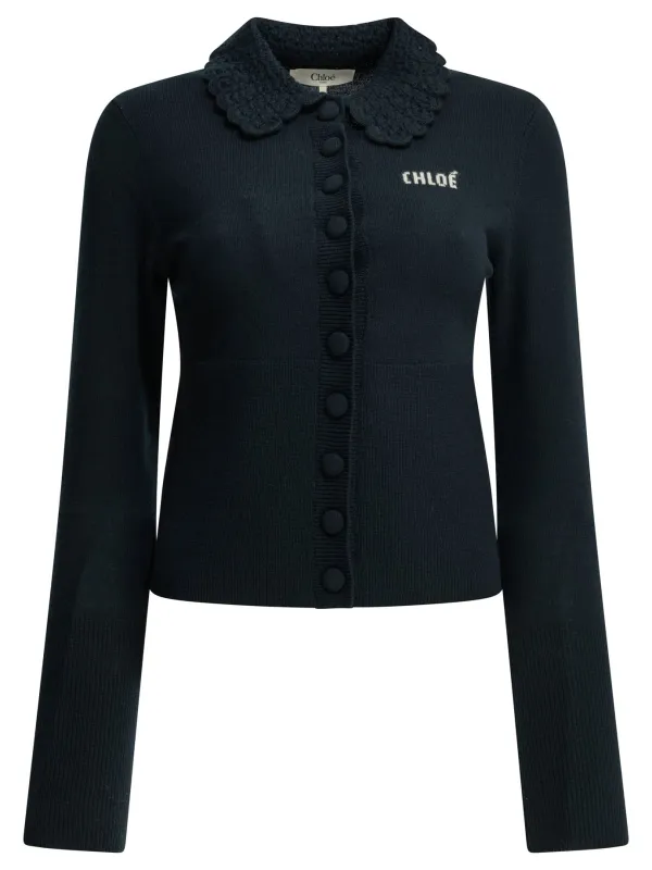 Polo Sweater with Logo made by Chloe