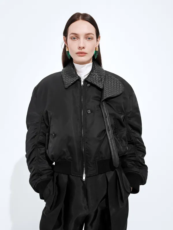 PADDED NYLON BOMBER JACKET made by Bottega Veneta