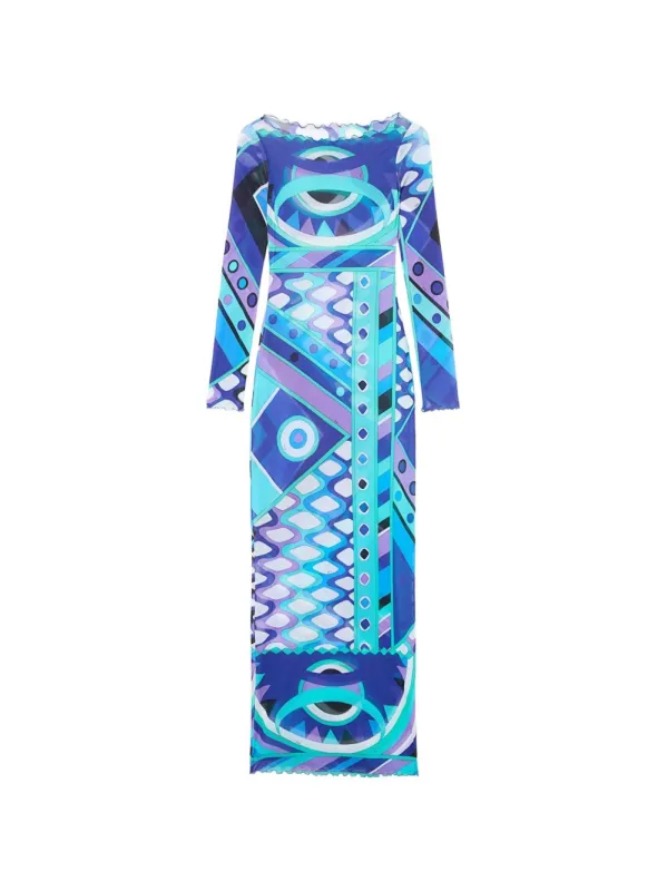 VIVARA PRINT TULLE DRESS made by Emilio Pucci