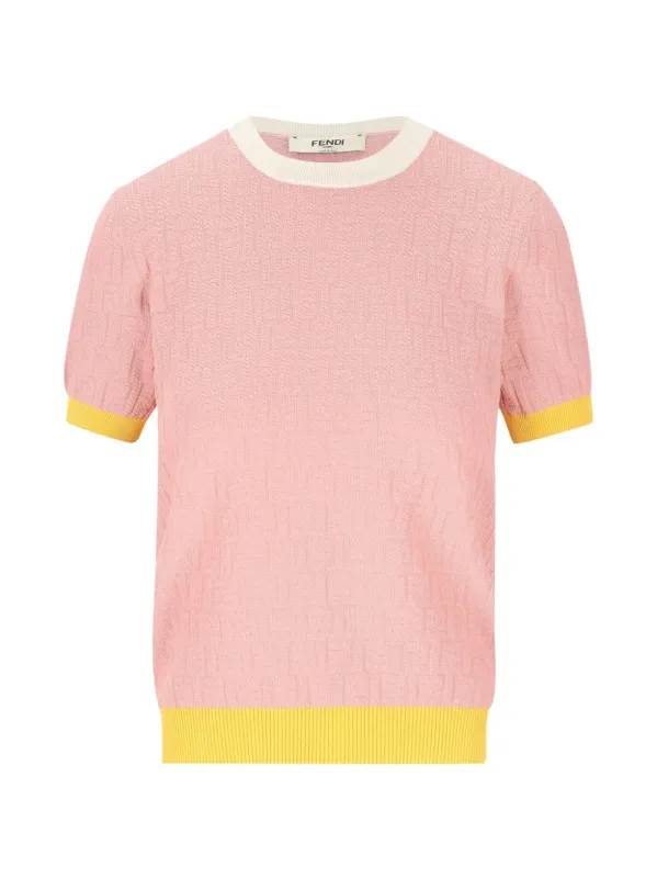 COTTON AND SILK SWEATER made by Fendi