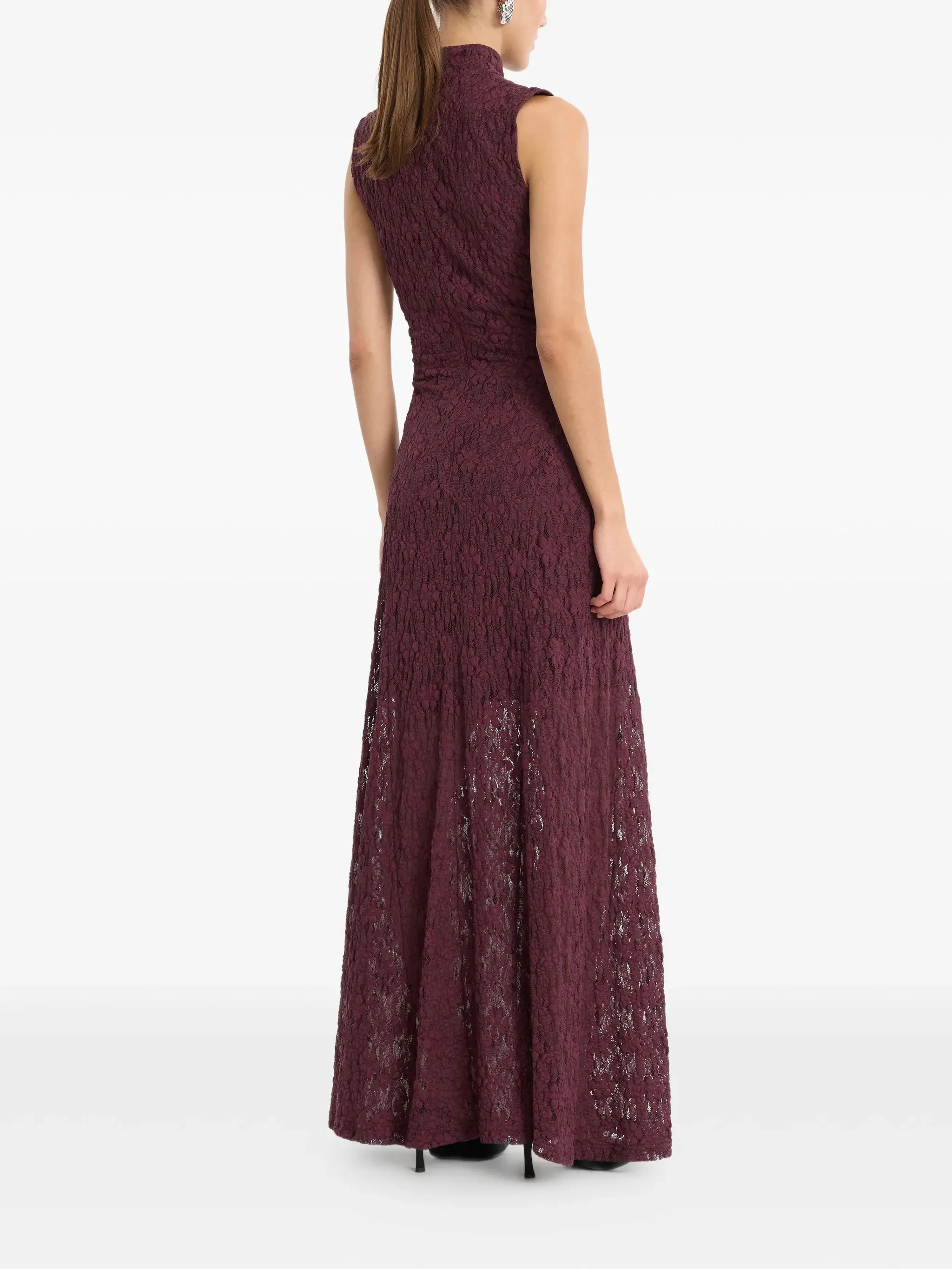 LACE MAXI FLARED DRESS sold by Lord & Taylor product image thumbnail 3