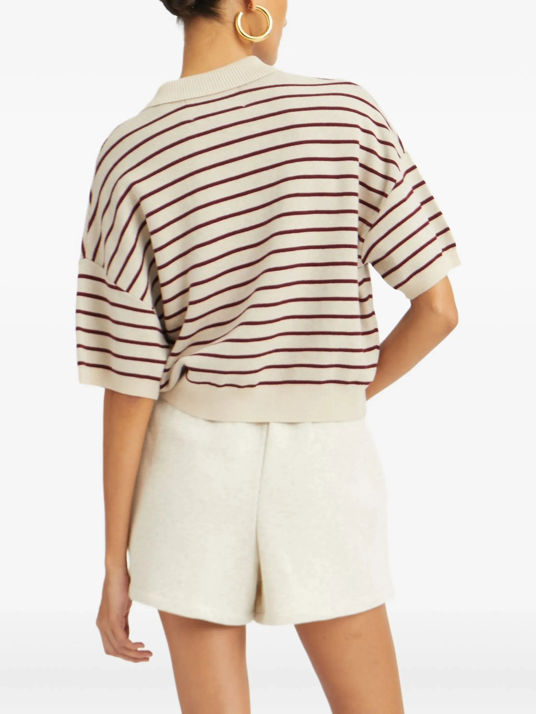 SLINKY KNIT POLO STRIPED sold by Lord & Taylor product image thumbnail 4