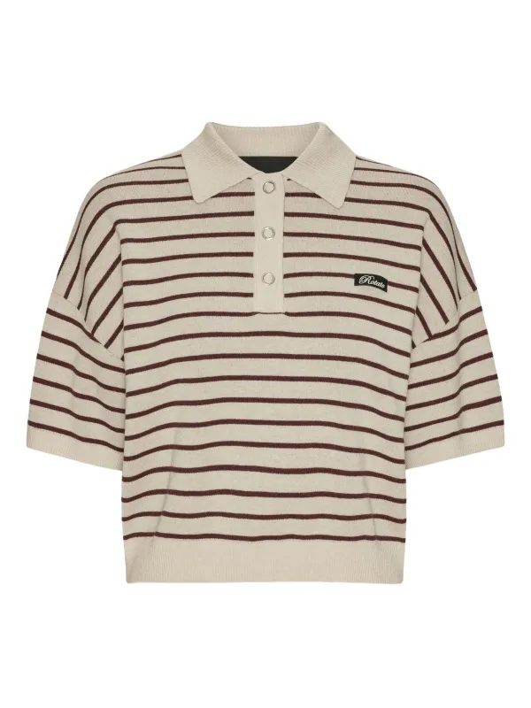 SLINKY KNIT POLO STRIPED made by ROTATE Birger Christensen