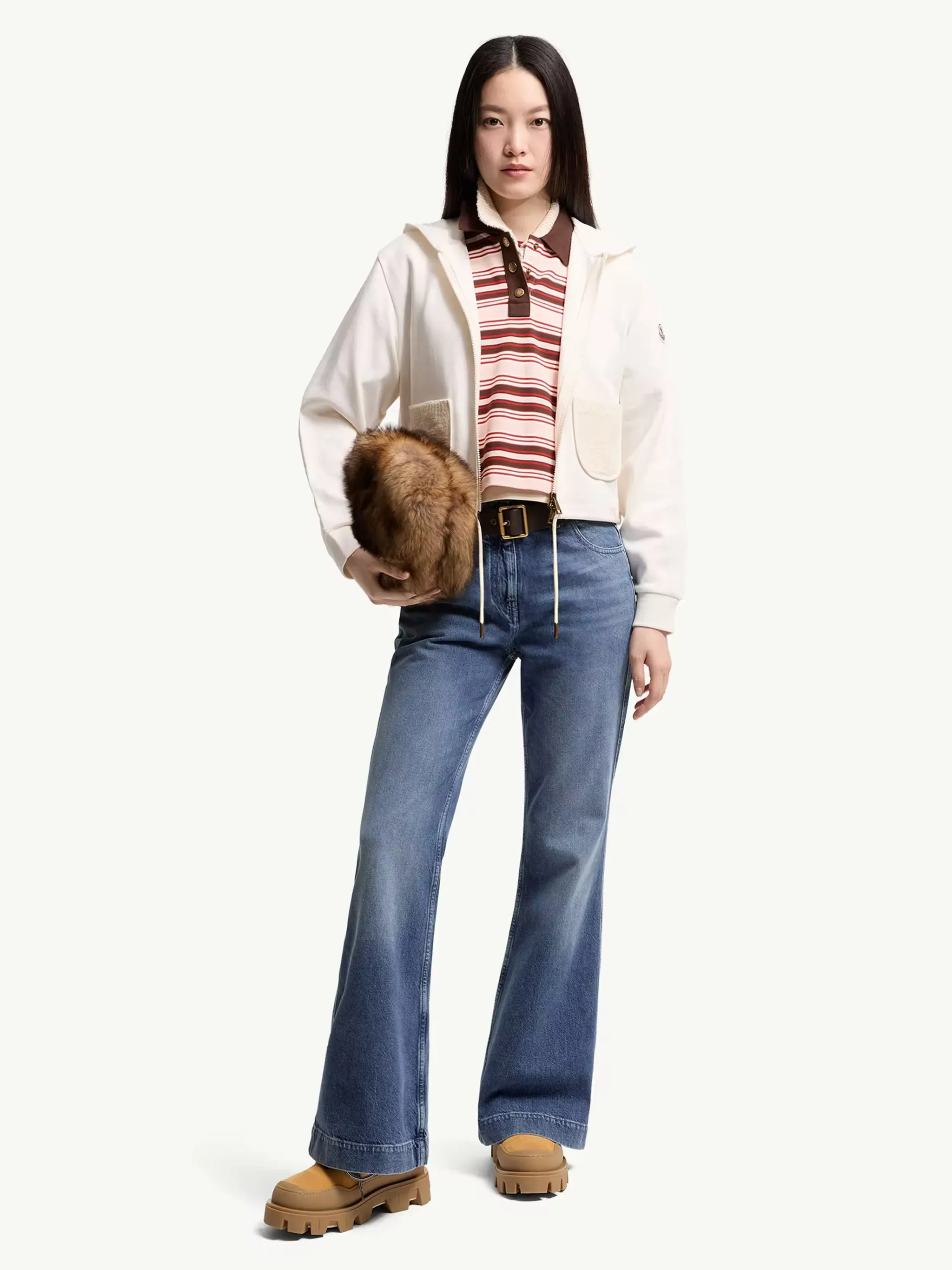COTTON BLEND ZIP-UP SWEATSHIRT sold by Lord & Taylor product image thumbnail 2