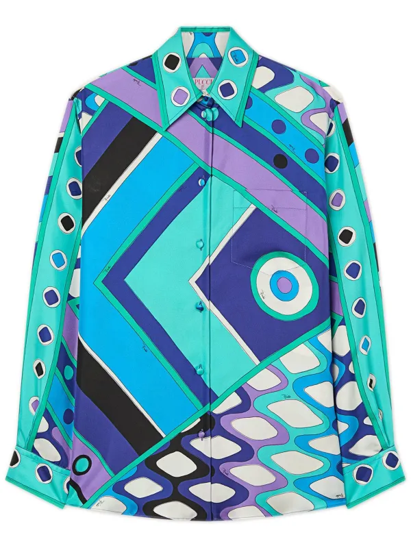 VIVARA PRINT SILK SHIRT made by Emilio Pucci