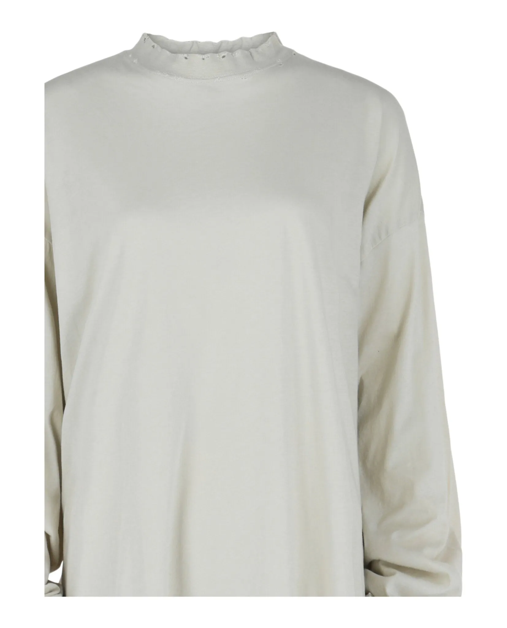 Long Sleeve Oversized Distressed T-shirt sold by Lord & Taylor product image thumbnail 3