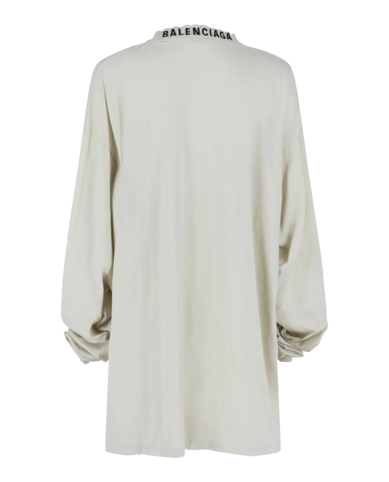 Long Sleeve Oversized Distressed T-shirt sold by Lord & Taylor product image thumbnail 2