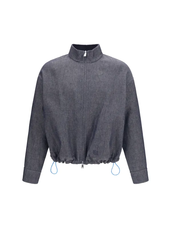 Denim Jacket Reversible Dark Blue made by Fendi