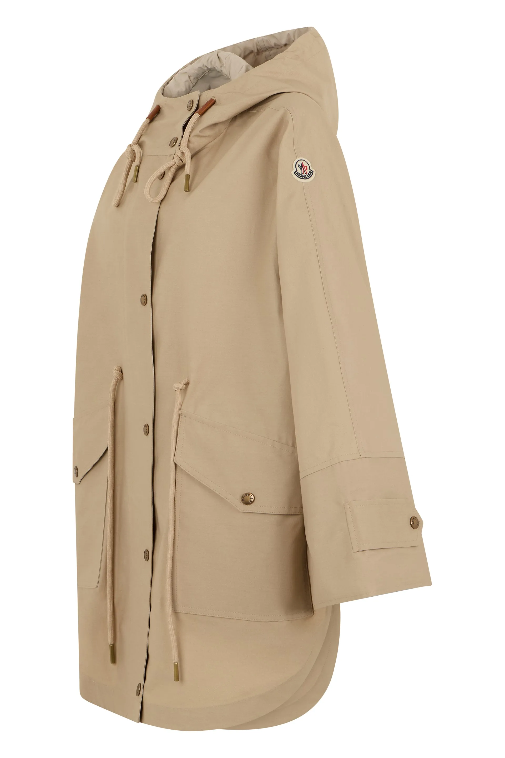 Coat Hooded Cotton-Blend Beige sold by Lord & Taylor product image thumbnail 3