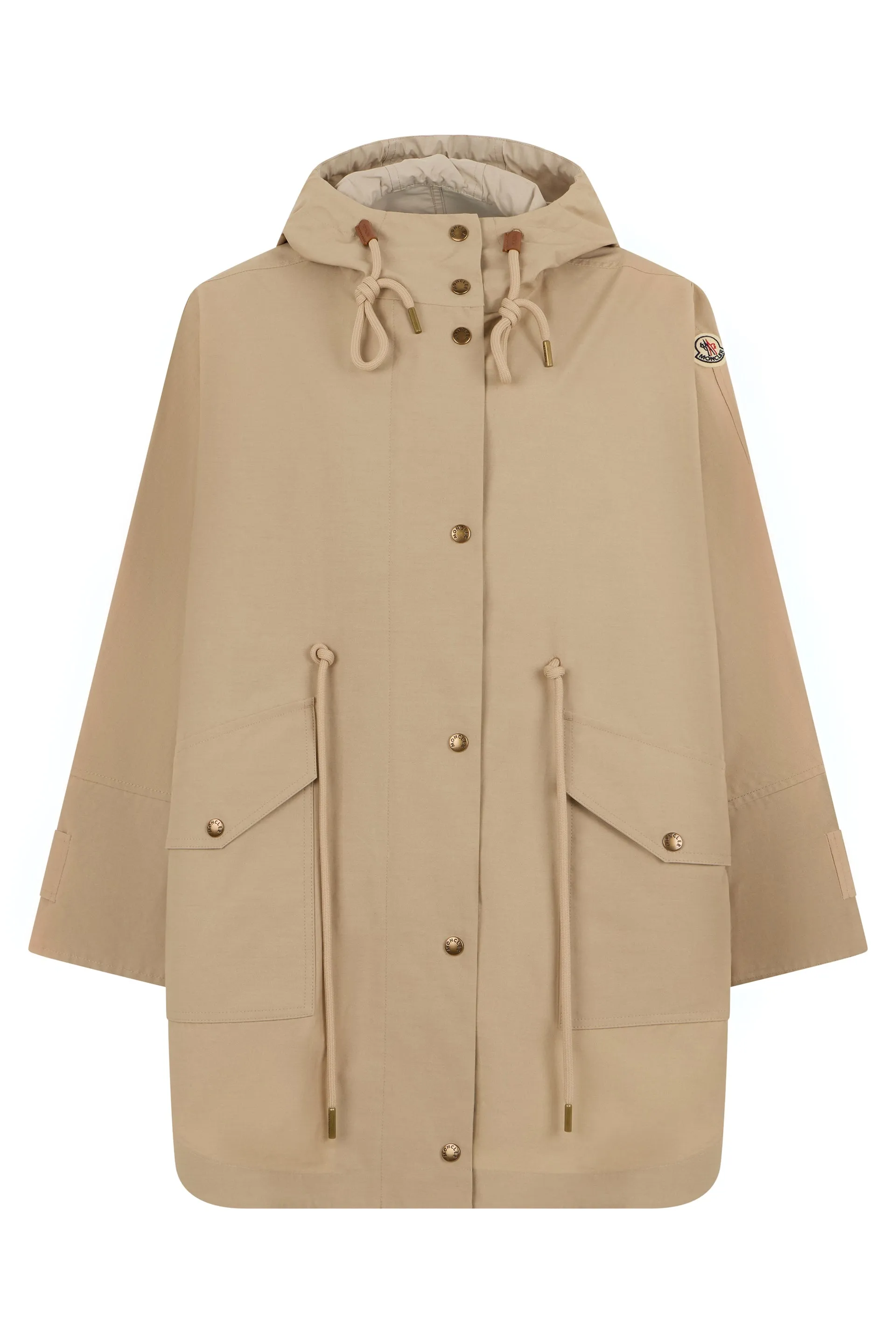 Coat Hooded Cotton-Blend Beige sold by Lord & Taylor