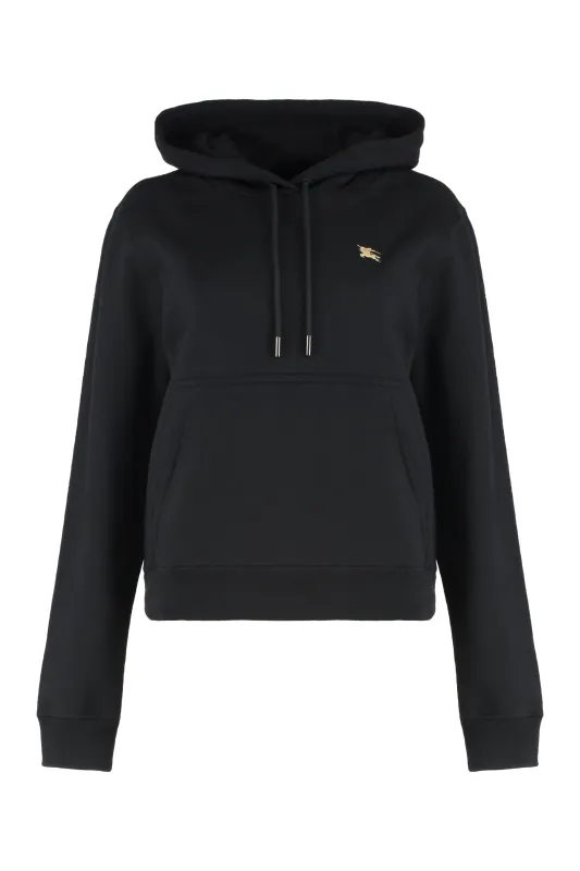 Ribbed Cotton Hoodie made by Burberry