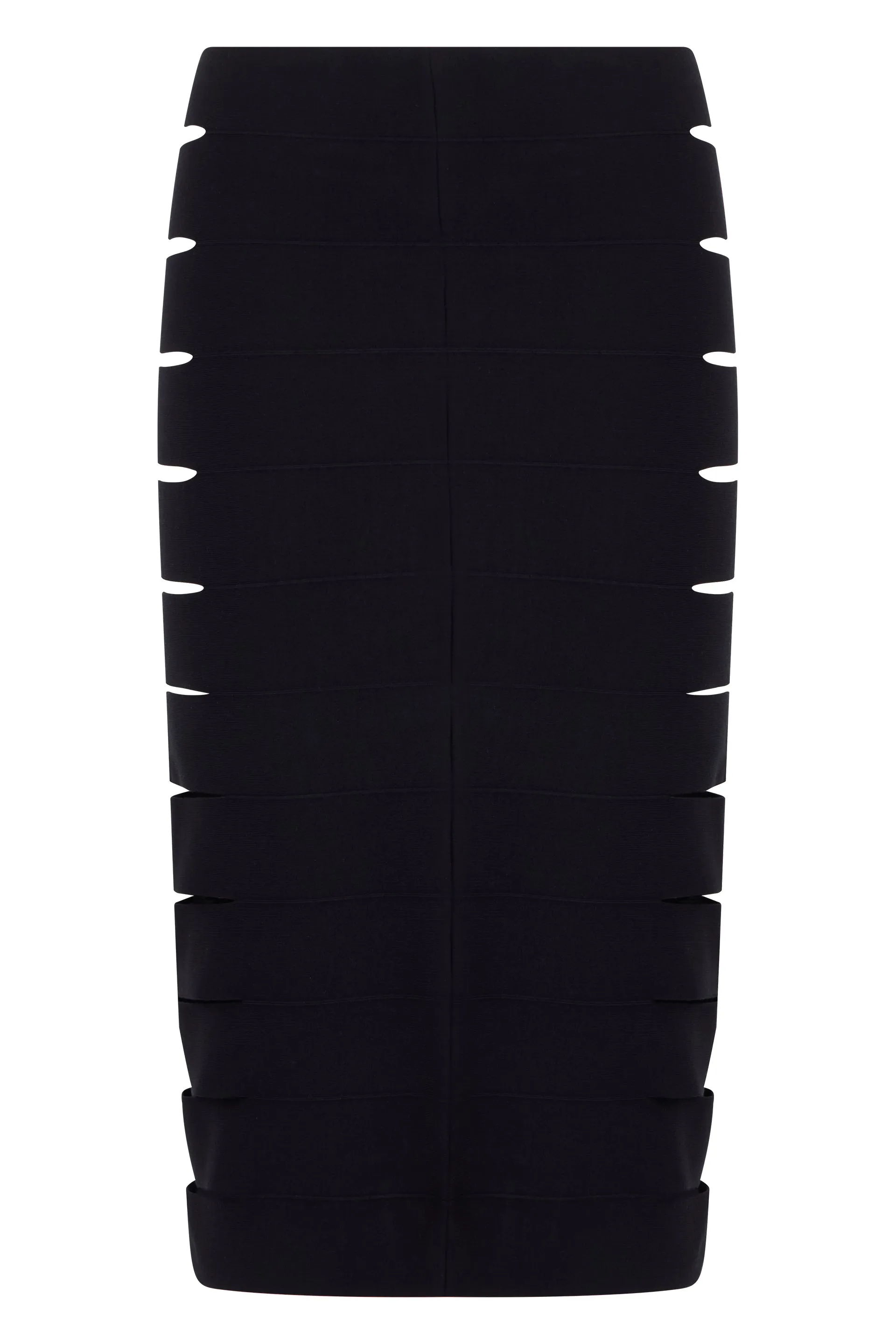 Skirt, Midi with Cut-Outs, Black sold by Lord & Taylor product image thumbnail 2