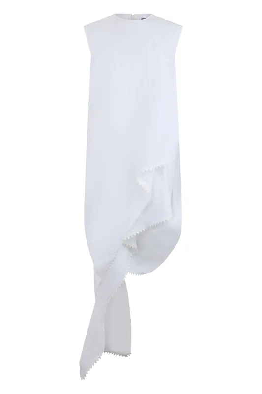 Long Dress Bolversin White made by Jacquemus