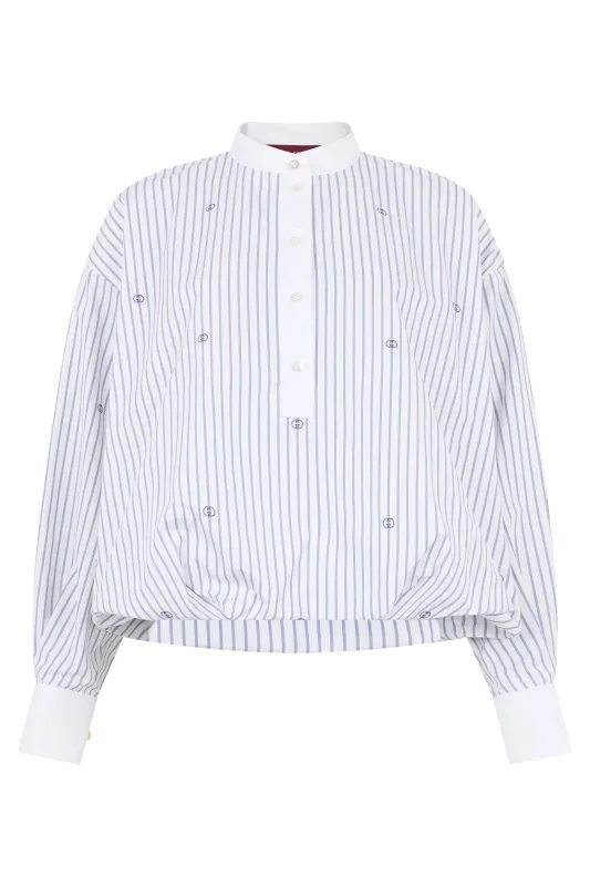 Blouse White Cotton made by Gucci