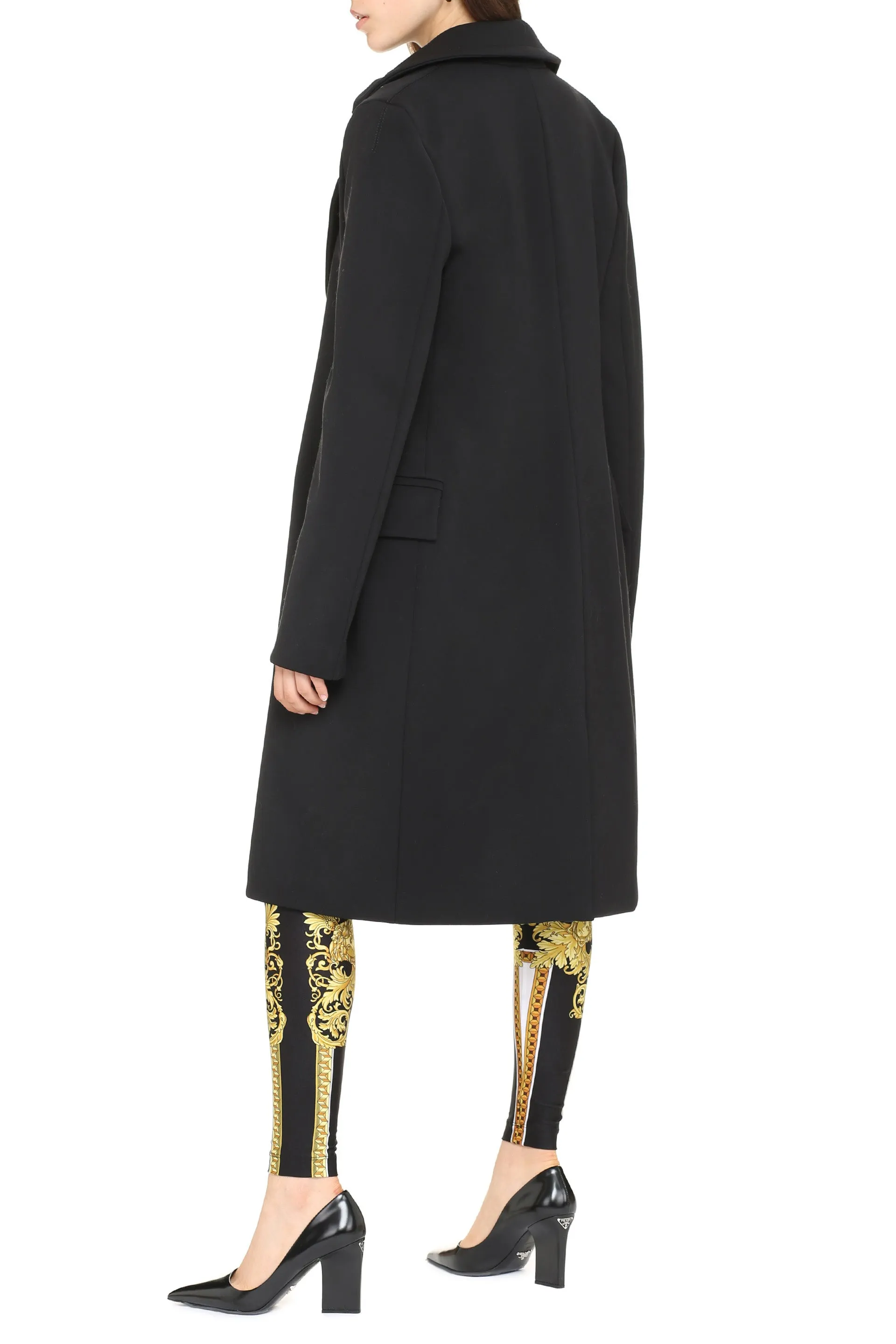 Double-Breasted Wool Coat Black sold by Lord & Taylor product image thumbnail 4