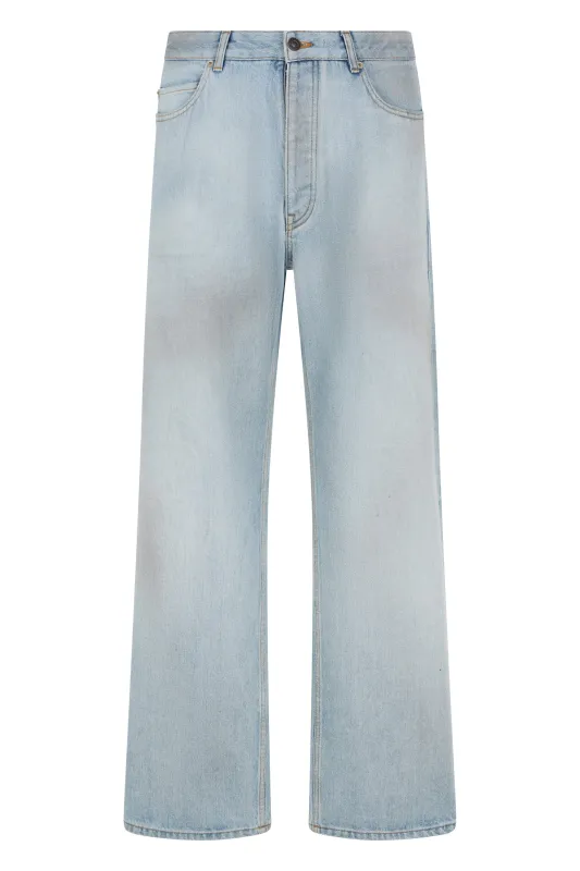 Straight-Leg Jeans Light Blue made by Balenciaga
