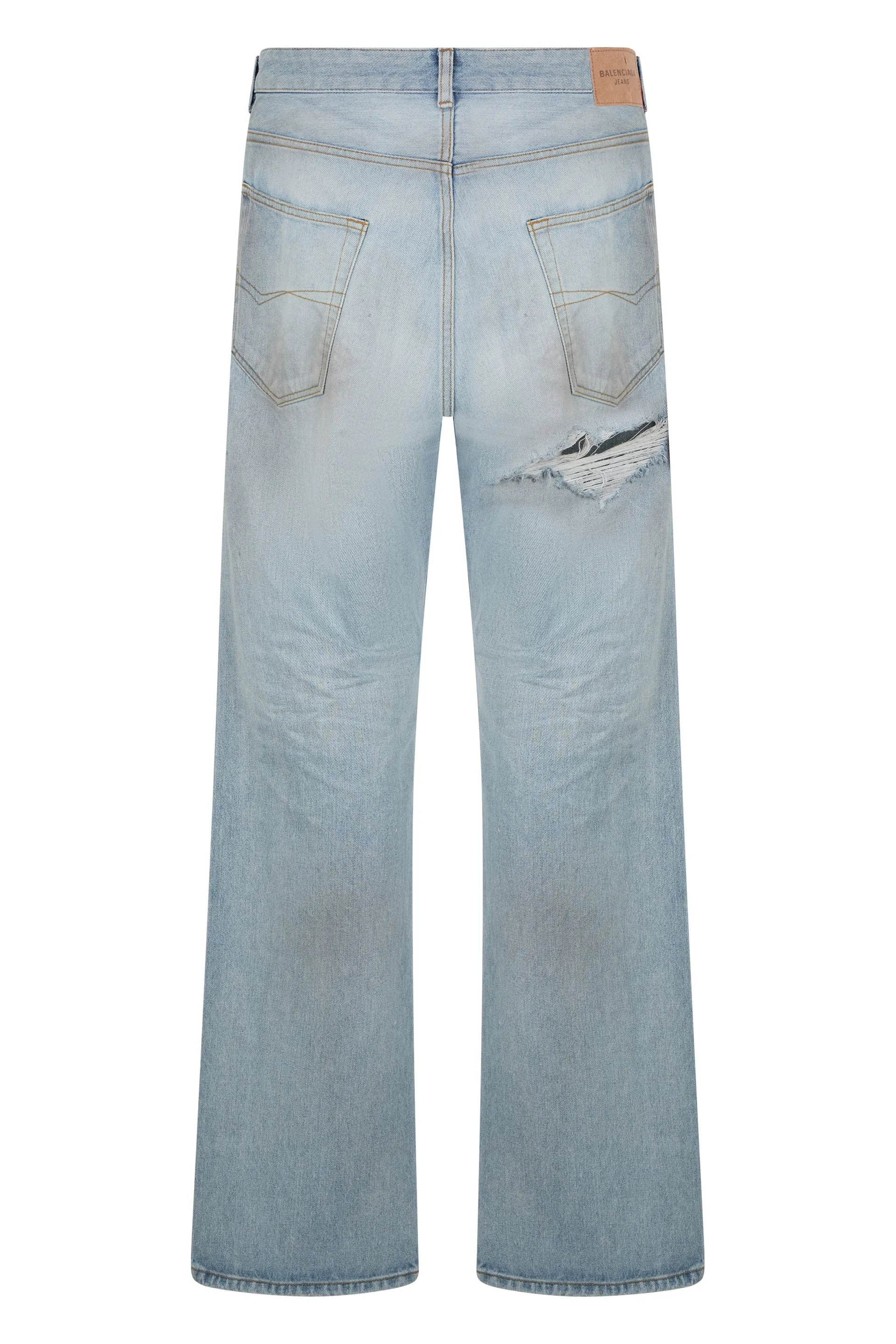 Straight-Leg Jeans Light Blue sold by Lord & Taylor product image thumbnail 2