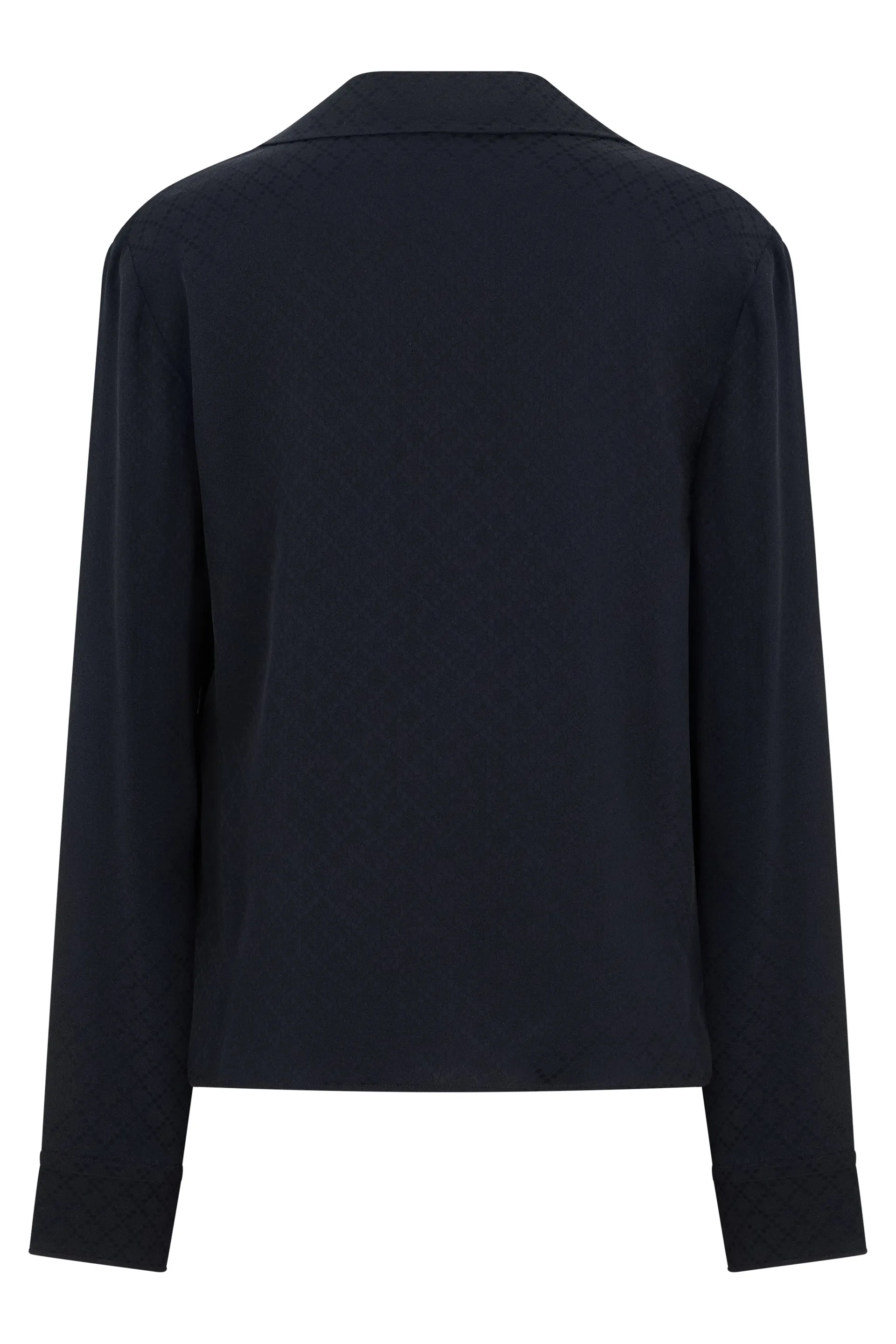Shirt Silk-Blend Jacquard Blue sold by Lord & Taylor product image thumbnail 2