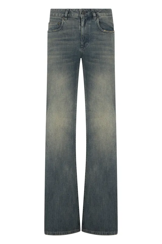 Jeans Straight-Leg Cotton Blue made by Balenciaga