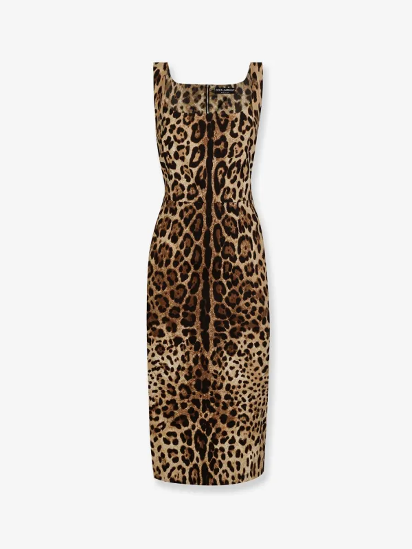 Midi Dress Silk Blend made by Dolce & Gabanna