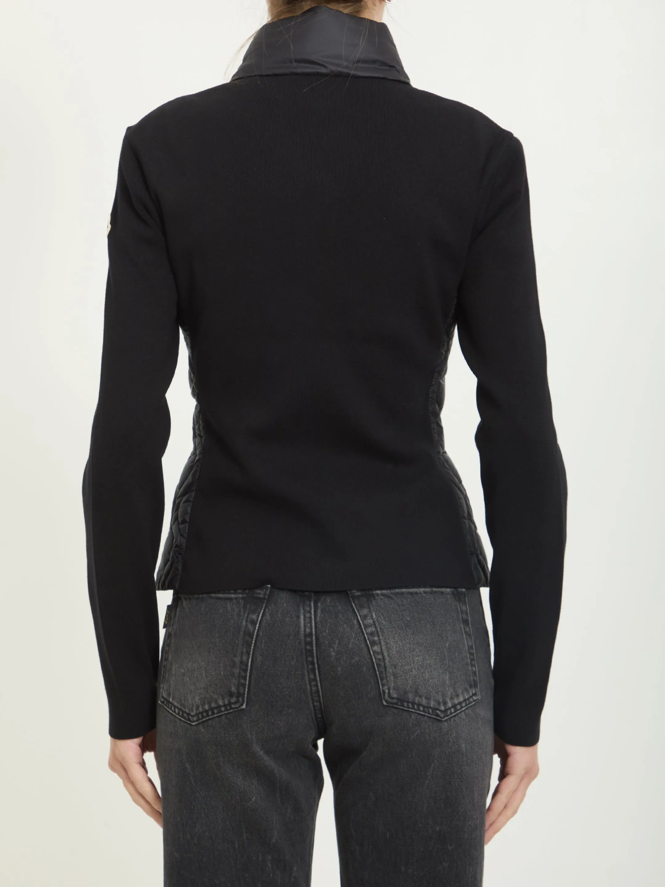 Padded zip cardigan sold by Lord & Taylor product image thumbnail 4