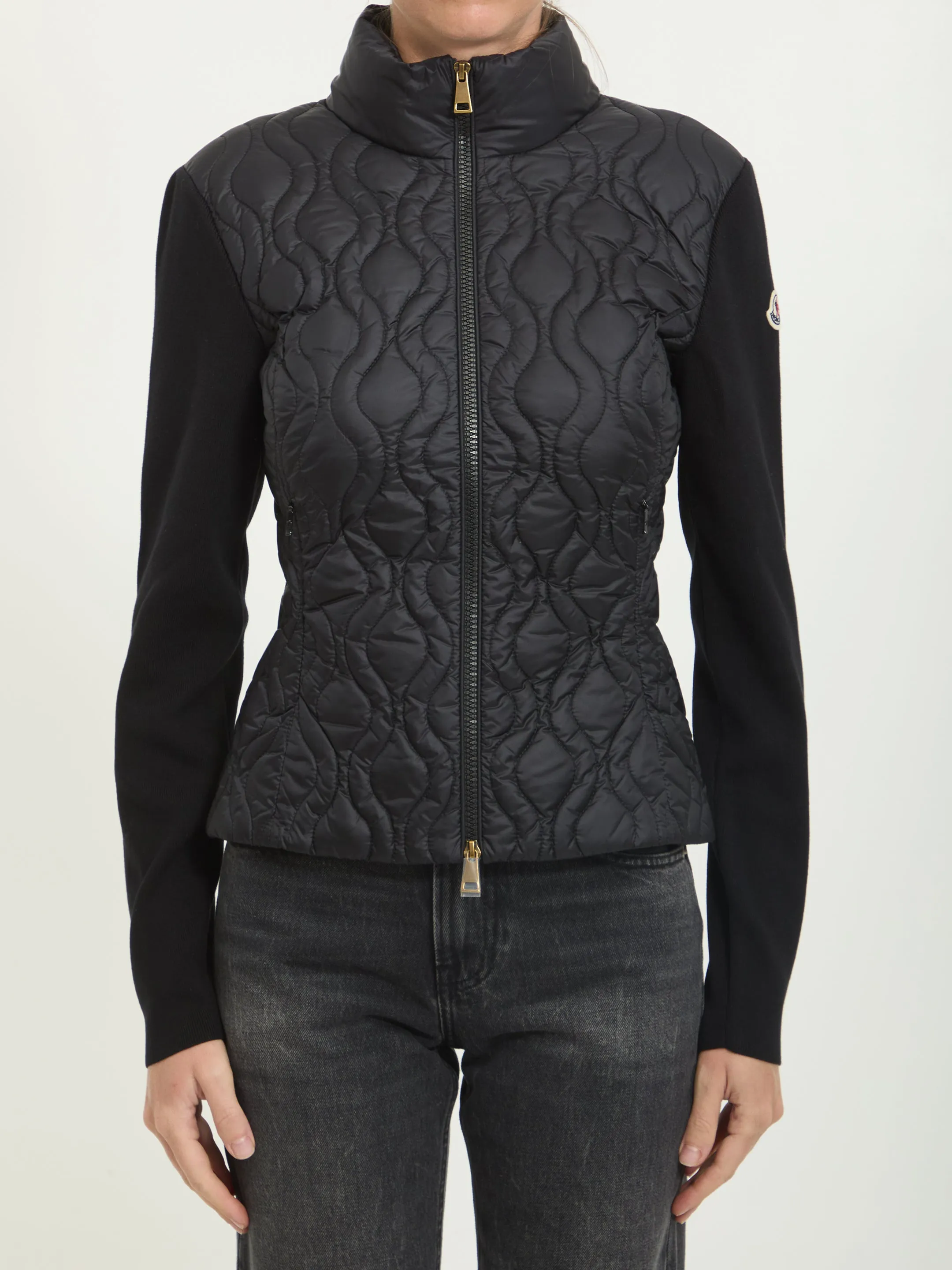 Padded zip cardigan sold by Lord & Taylor