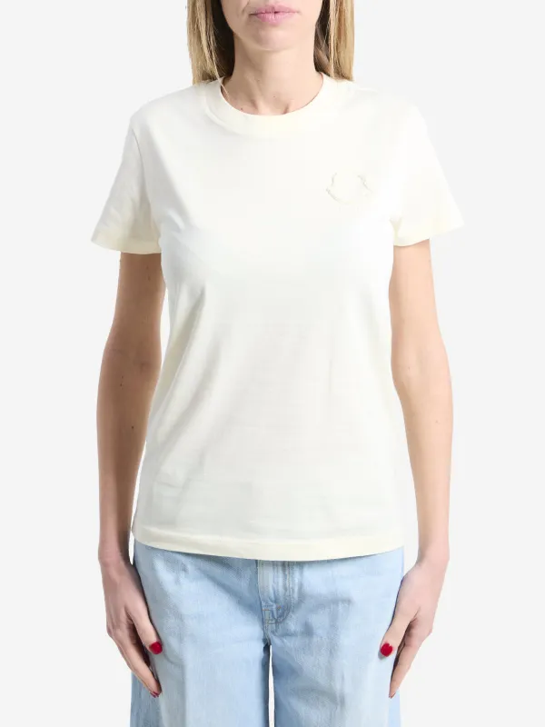 T-shirt with embroidered logo made by Moncler