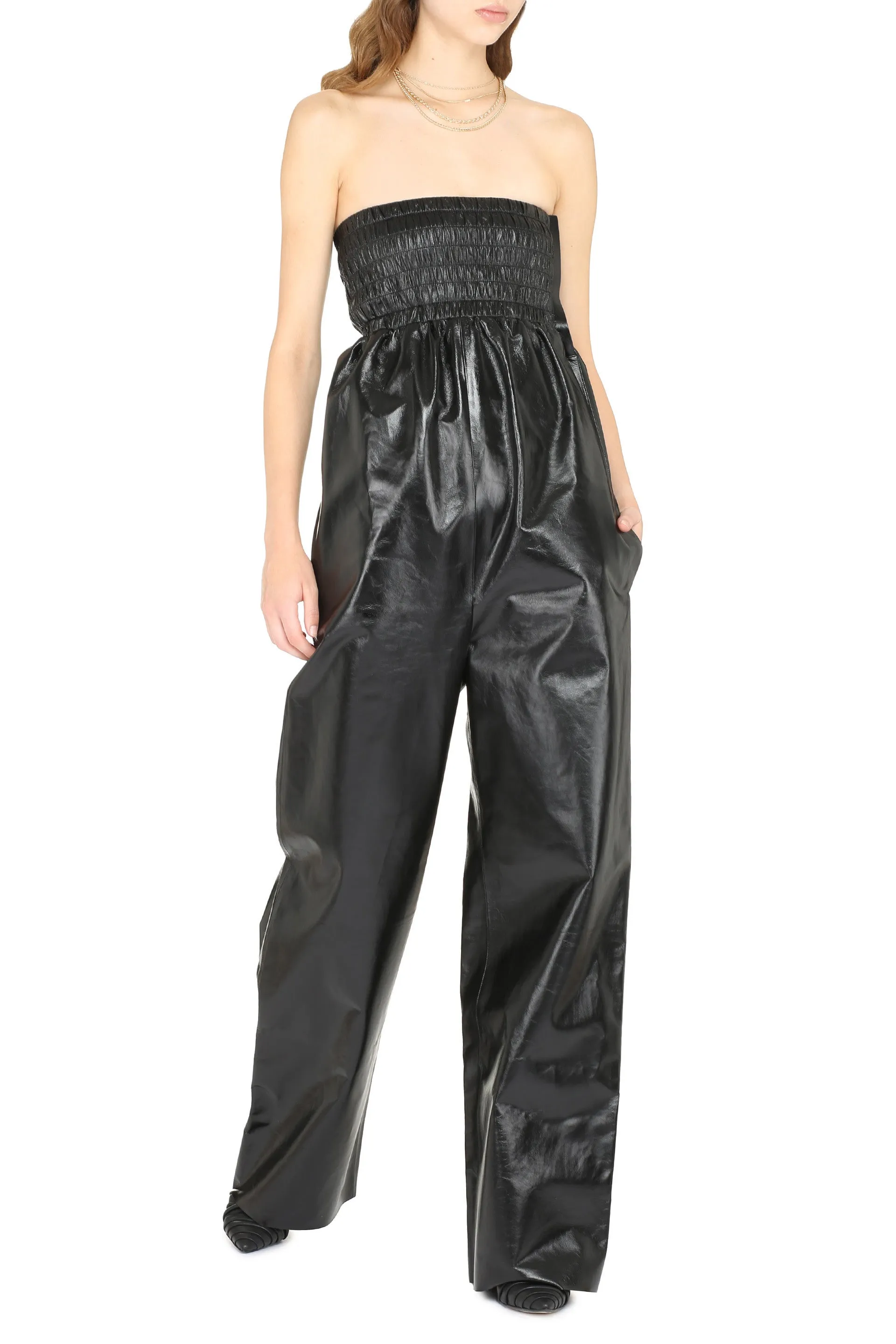 Leather Jumpsuit sold by Lord & Taylor product image thumbnail 3