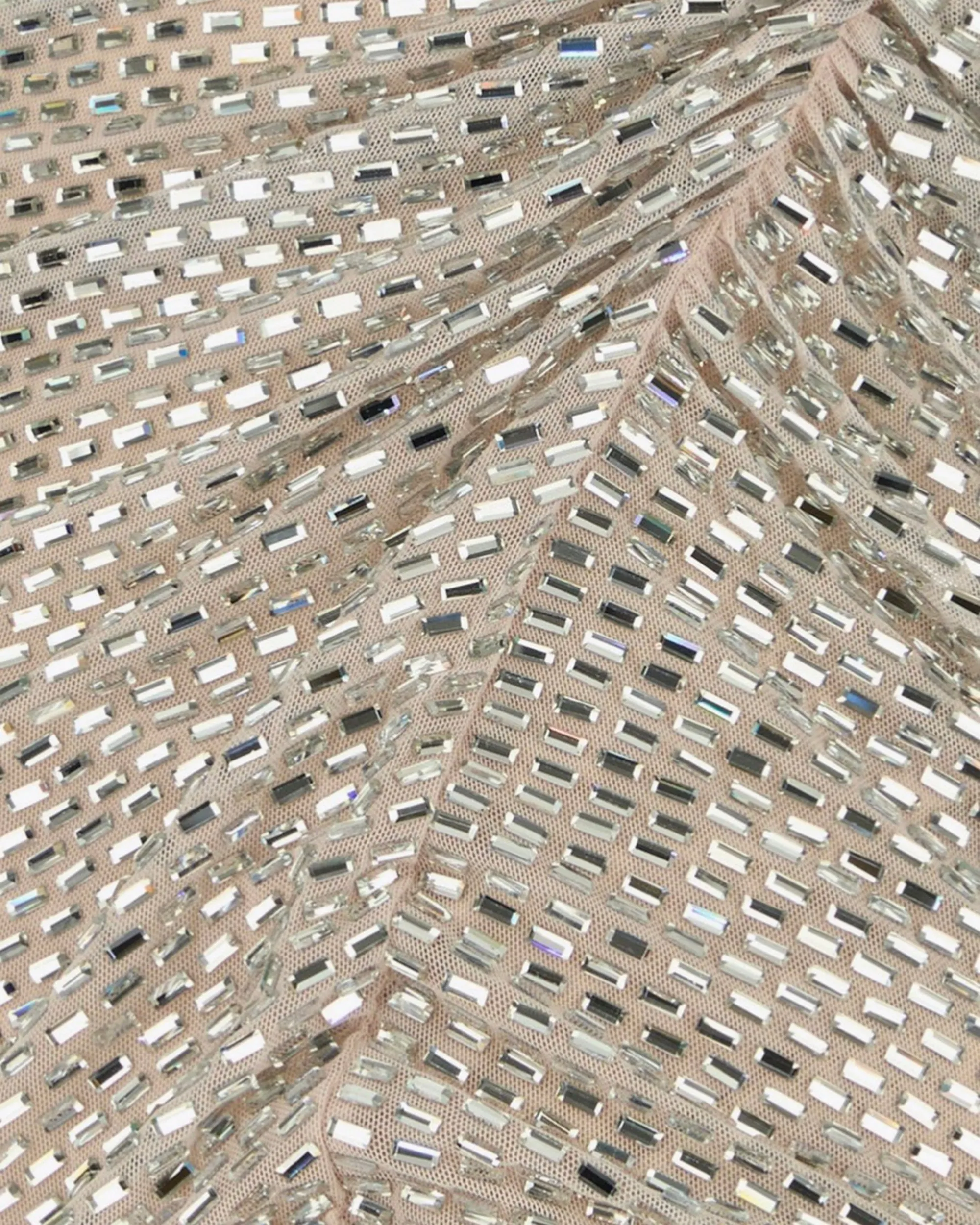 Mini Dress Hotfix Mesh Champagne sold by Lord & Taylor product image thumbnail 3