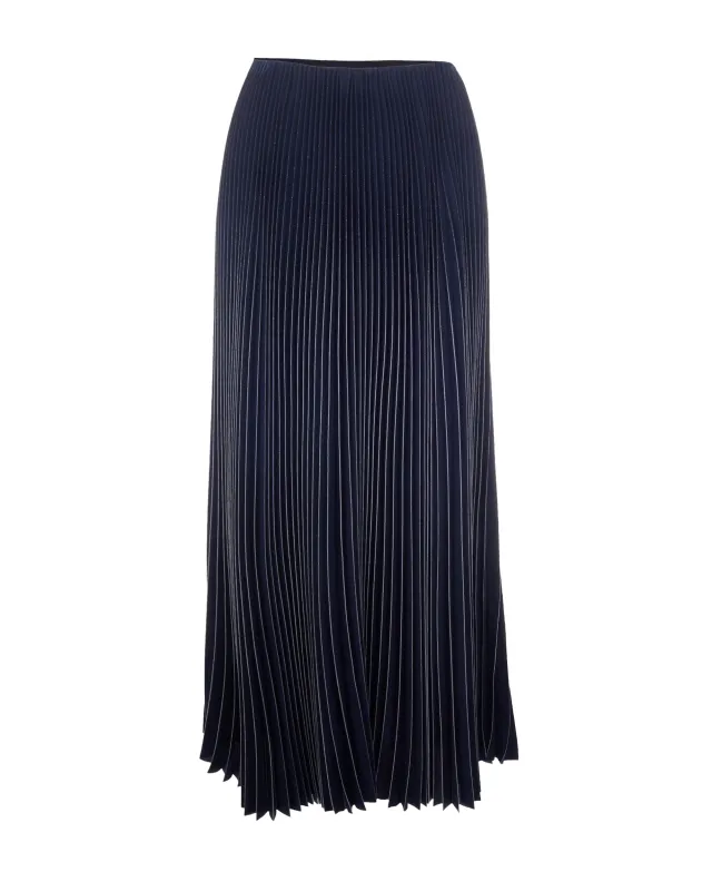 Skirt Pleated Printed Midnight Blue made by Fabiana Filippi