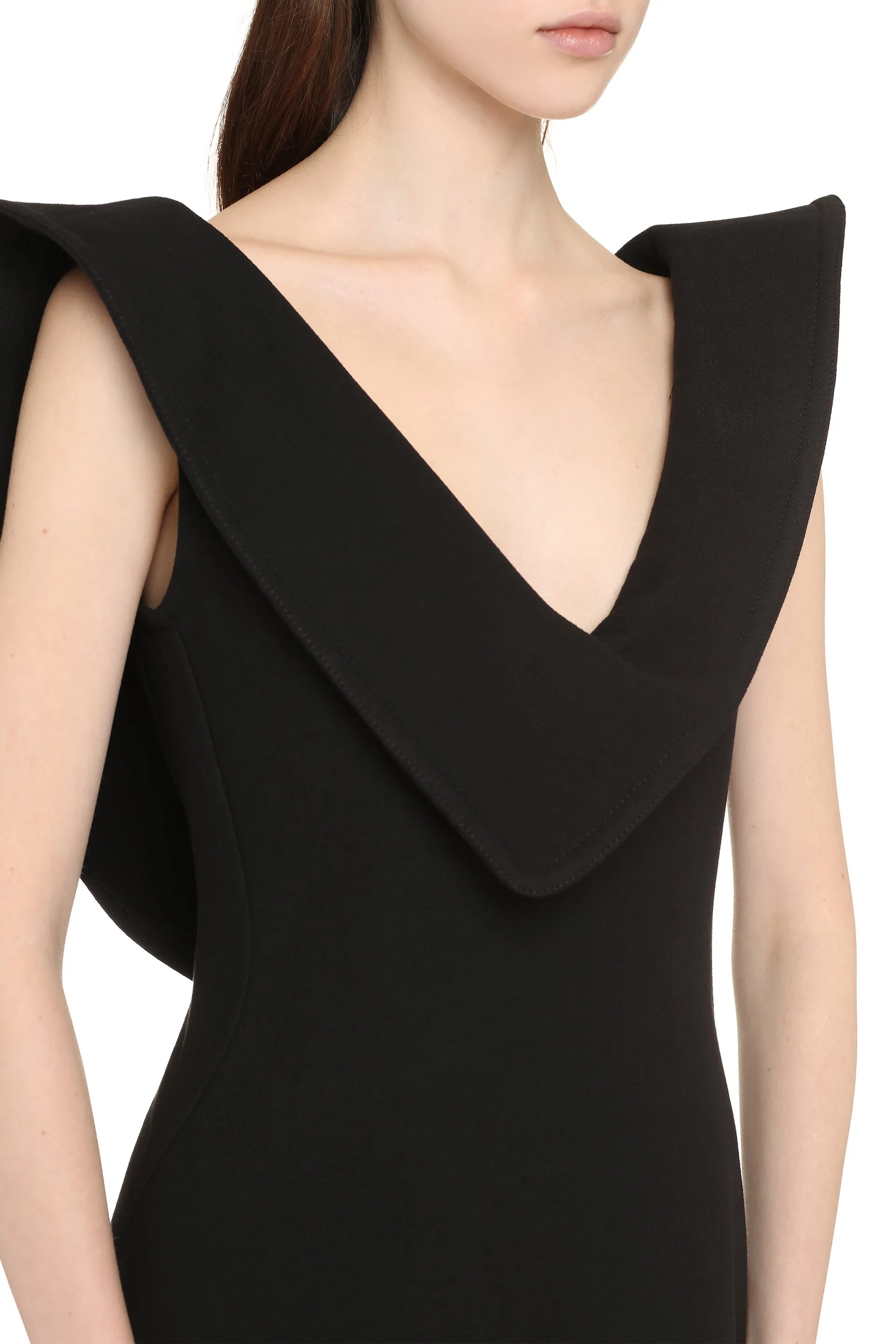 Midi Dress Cotton Blend Black sold by Lord & Taylor product image thumbnail 5