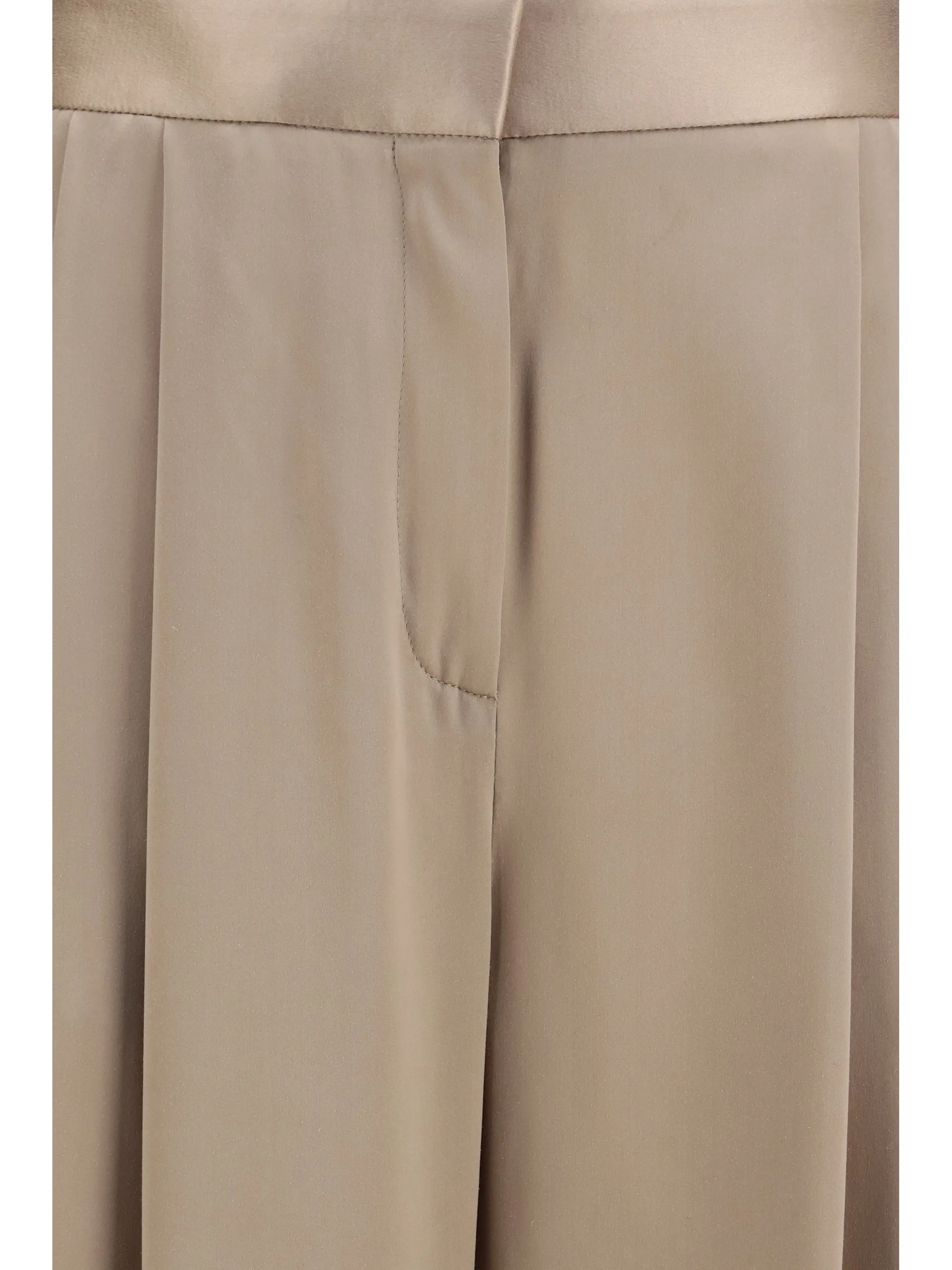 Straight Silk Pants Desert Taupe sold by Lord & Taylor product image thumbnail 3