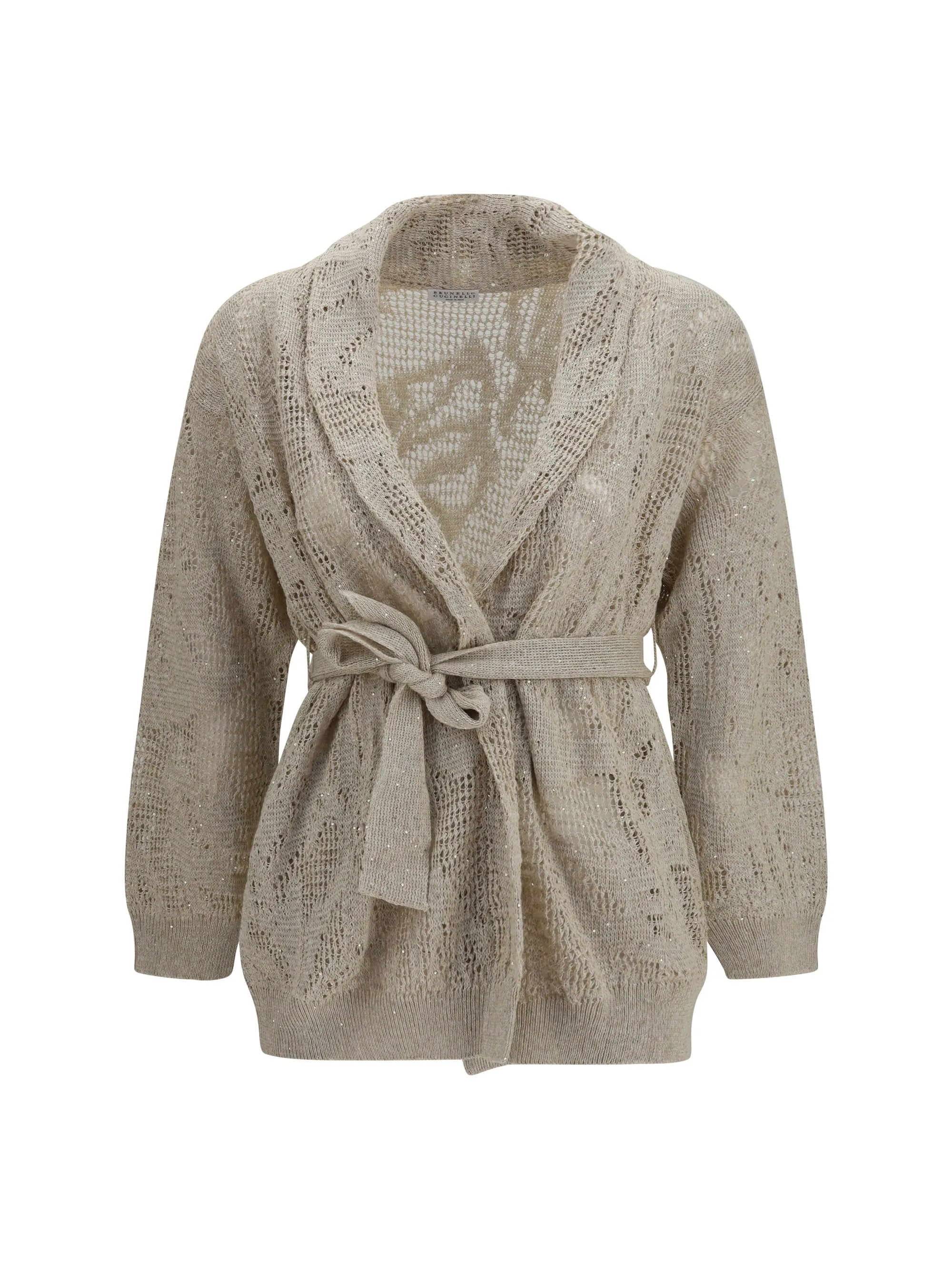 Cardigan Cotton-Linen Beige sold by Lord & Taylor
