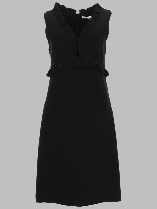 Dress Midi Sleeveless Black made by P.A.R.O.S.H.