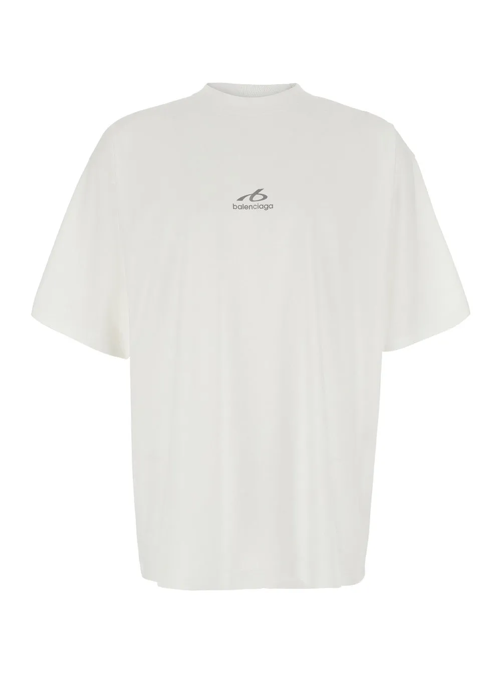 T-Shirt Crew Neck White Cotton sold by Lord & Taylor