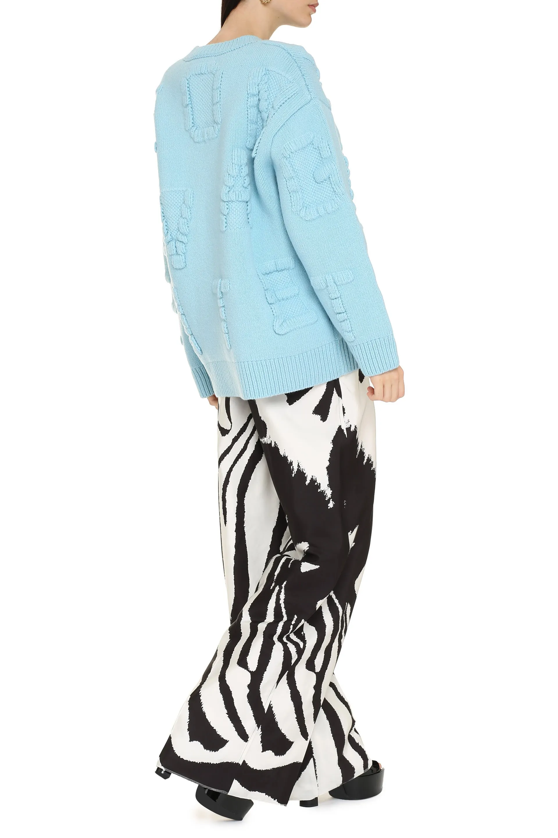 Crew-neck Wool Sweater Pale Blue sold by Lord & Taylor product image thumbnail 4