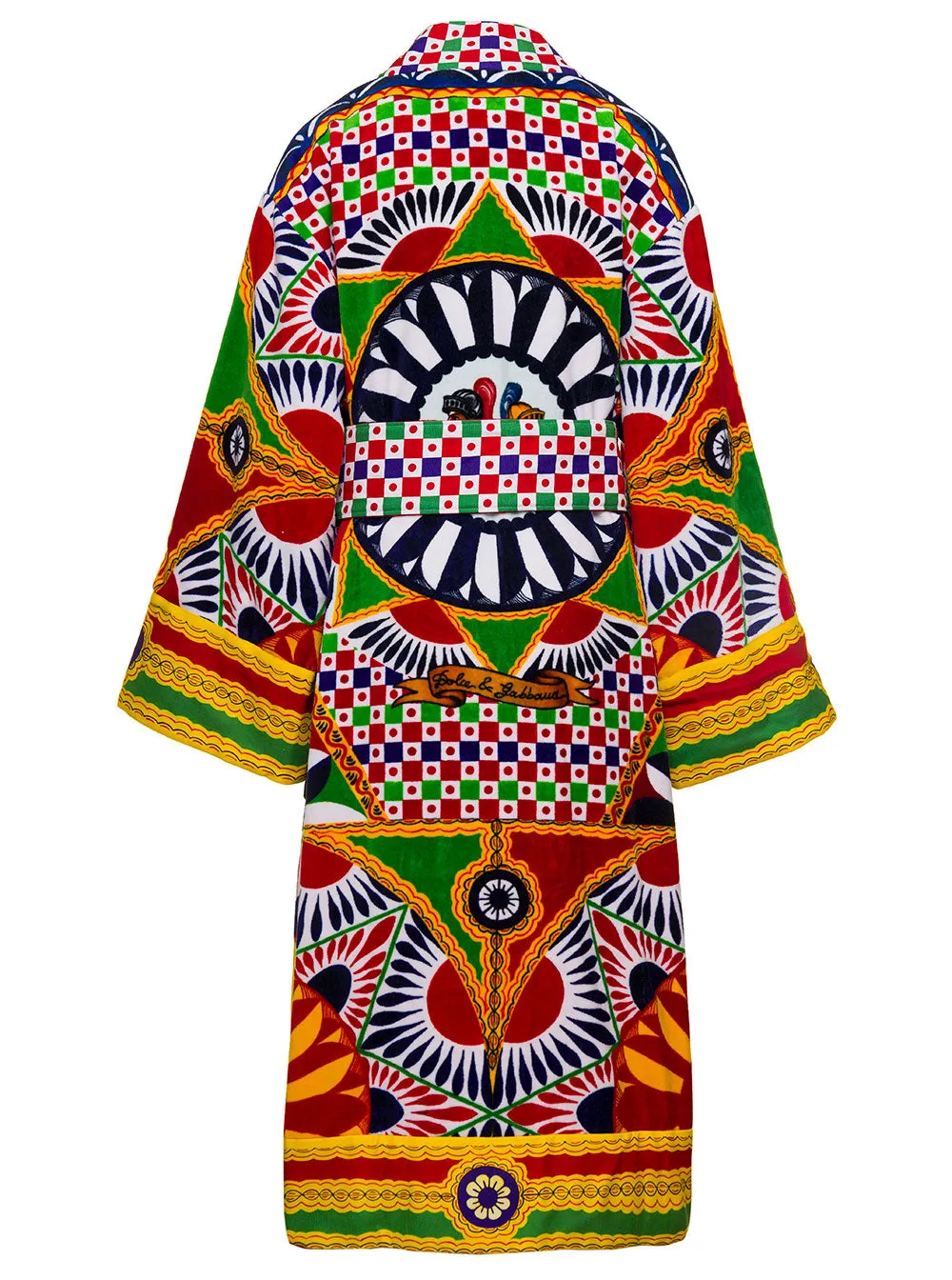 Kimono Bathrobe Multicolour Sicilian Cart Print sold by Lord & Taylor product image thumbnail 2