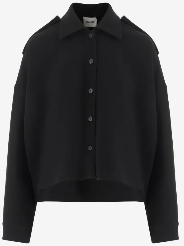 Shirt Naia Blend Black made by KHAITE
