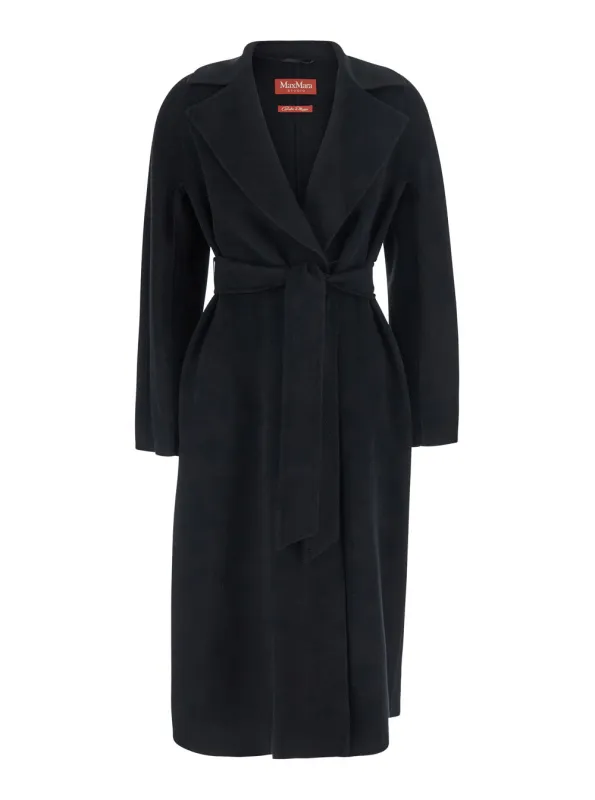 Coat Black Wool-Cashmere made by MaxMara