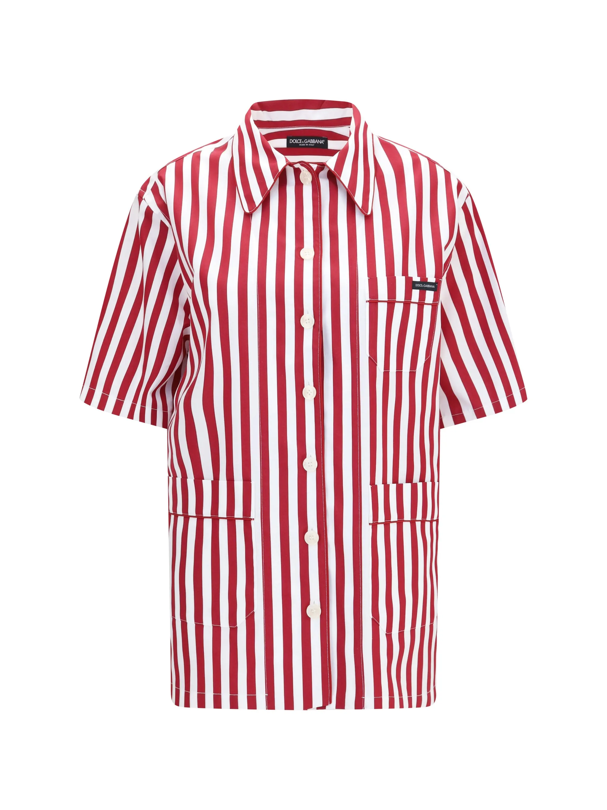 Cotton Shirt White/Red sold by Lord & Taylor
