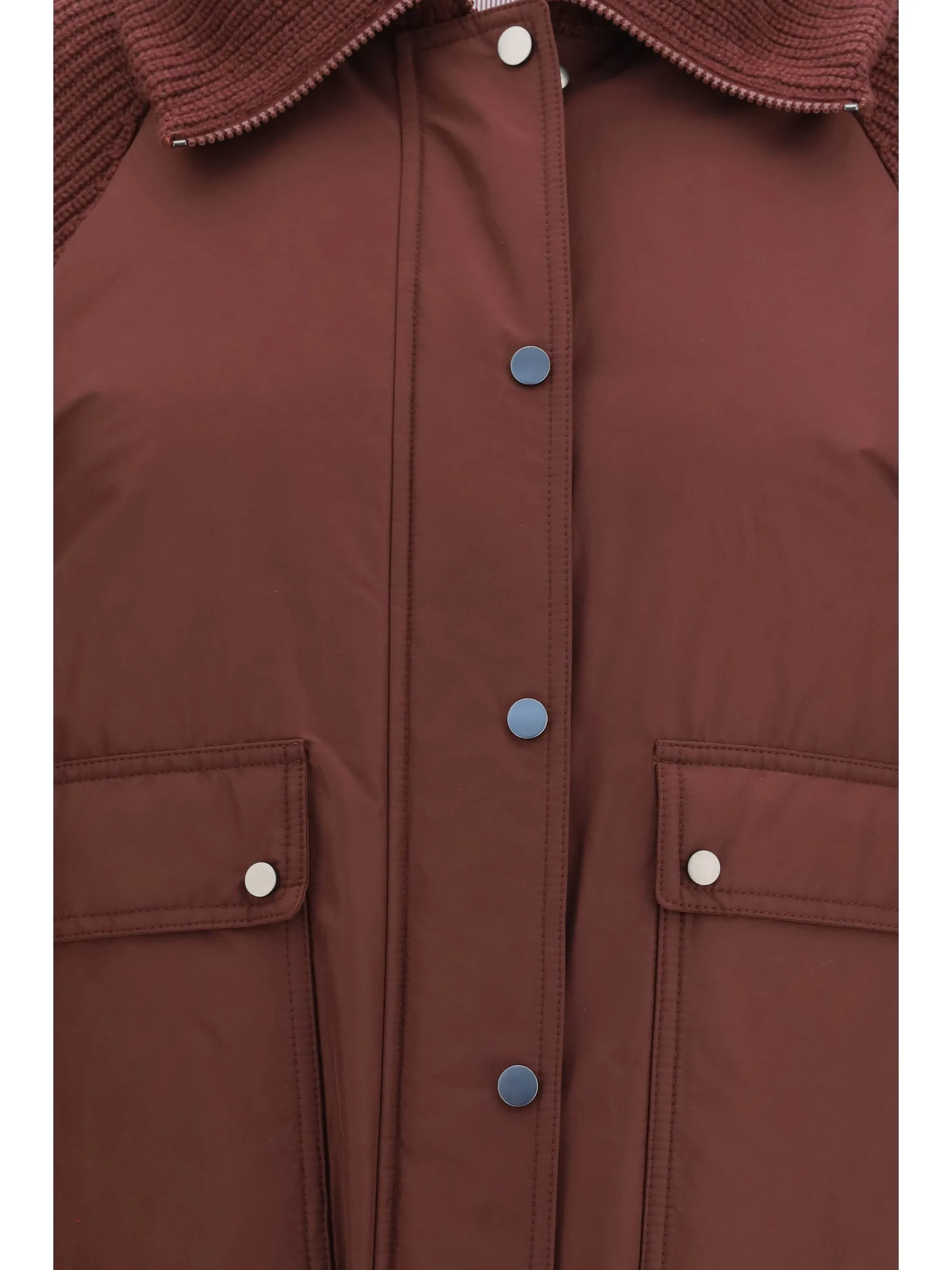 Down Jacket with Wool Sleeves Plum sold by Lord & Taylor product image thumbnail 2