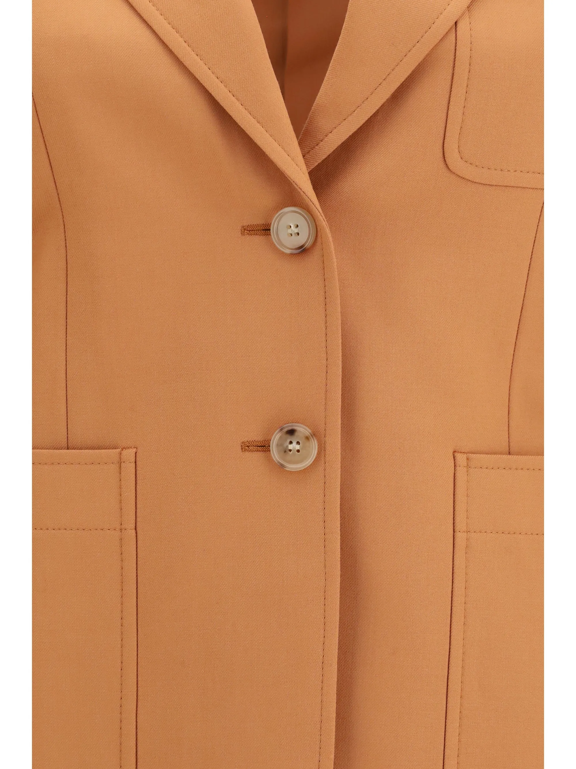 Blazer Straight-Cut Wool Tannish Red sold by Lord & Taylor product image thumbnail 2