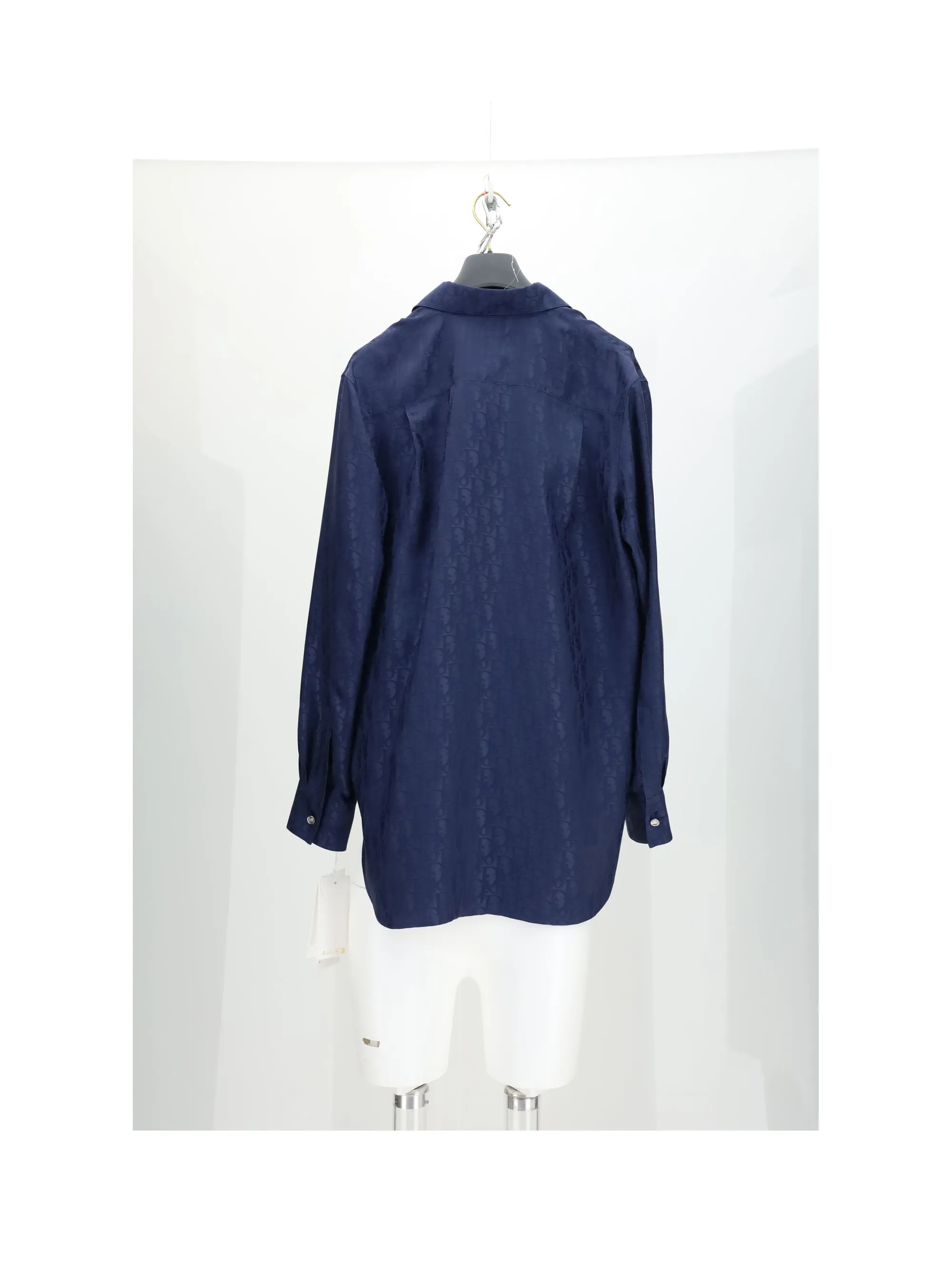 Shirt Oblique Ton Sur Ton Blue Silk sold by Lord & Taylor product image thumbnail 2