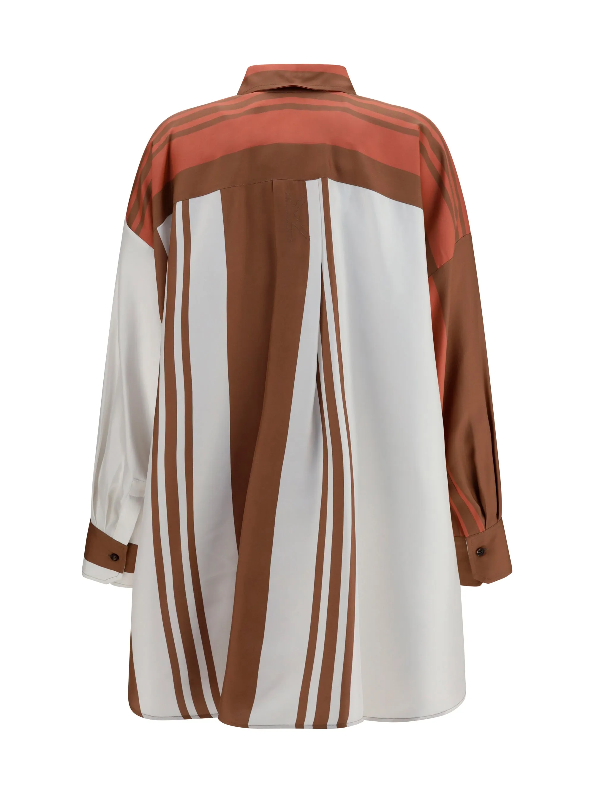 Long Striped Silk Shirt Powder Pink sold by Lord & Taylor product image thumbnail 2