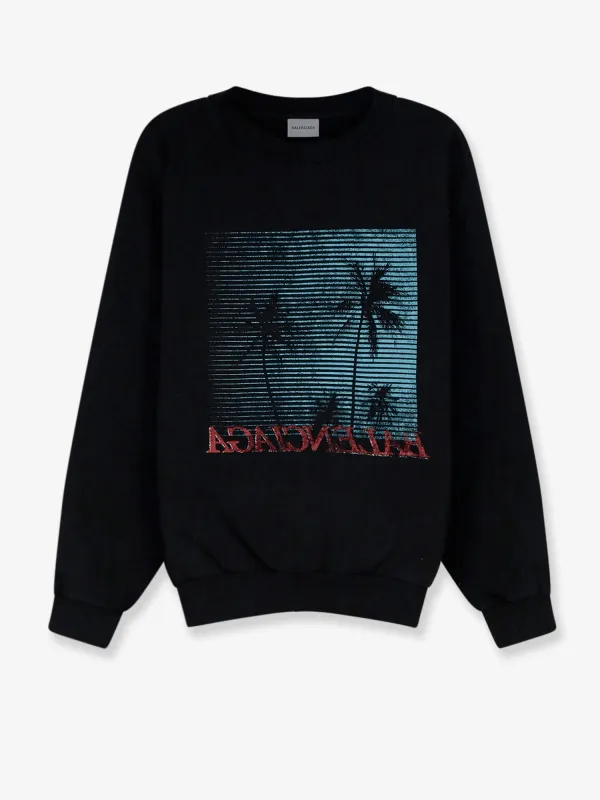 Sweatshirt Cotton Black made by Balenciaga